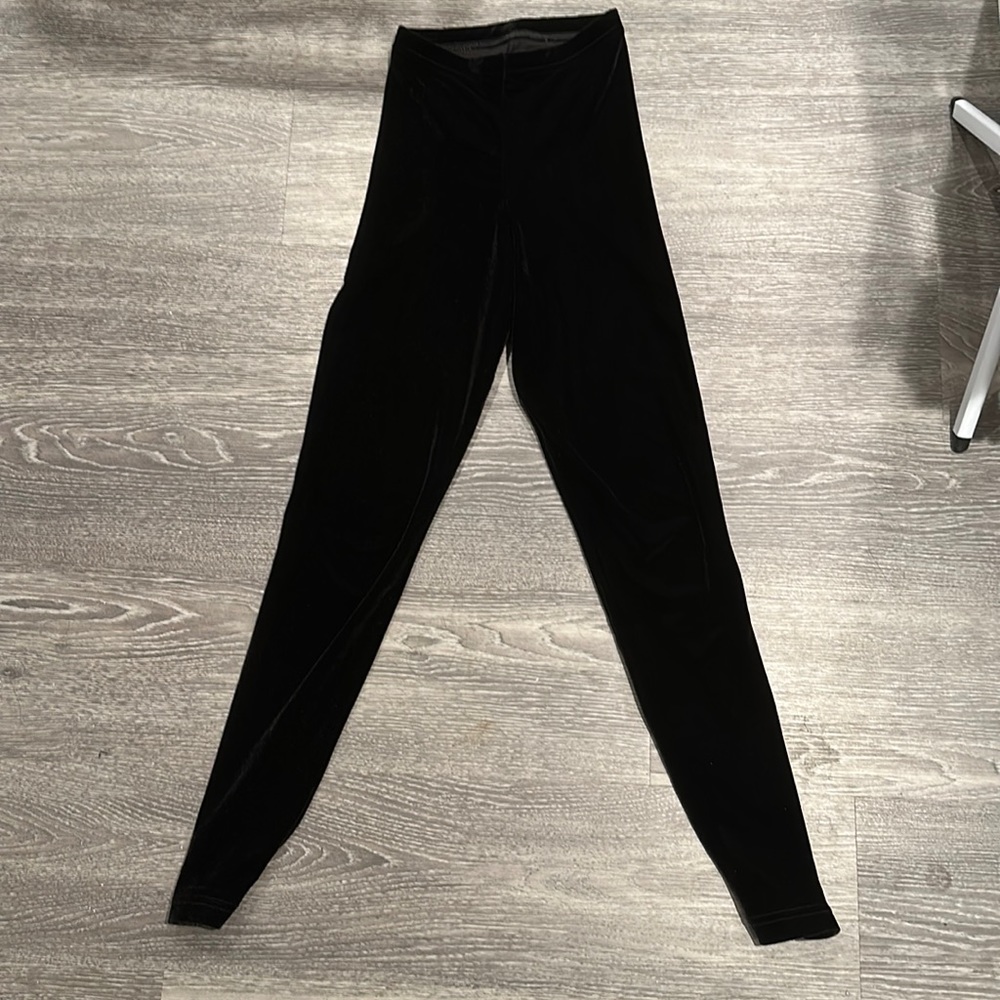 American Apparel High waist velvet leggings XS